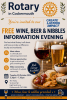 Cockermouth Rotary Free wine, beer & nibbles information evening